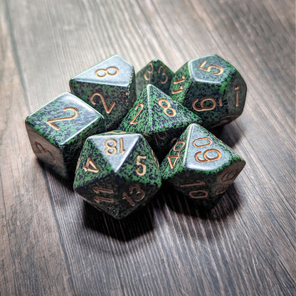 Chessex Speckled Golden Recon 7-Set Dice