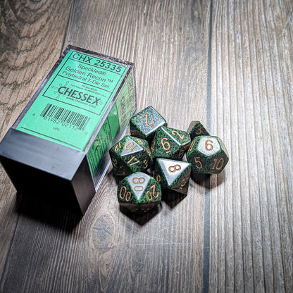 Chessex Speckled Golden Recon 7-Set Dice