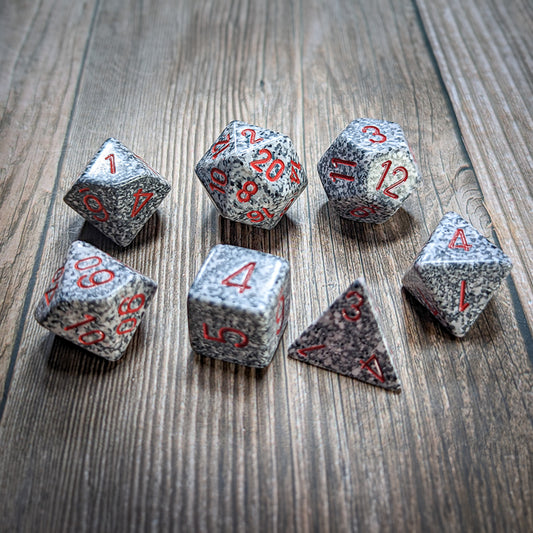 Chessex Speckled Granite 7-Set Dice