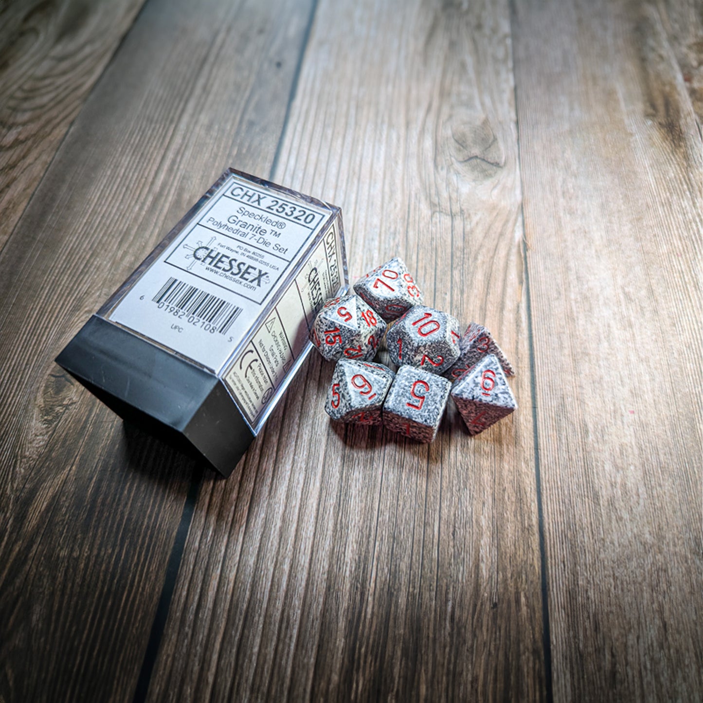 Chessex Speckled Granite 7-Set Dice