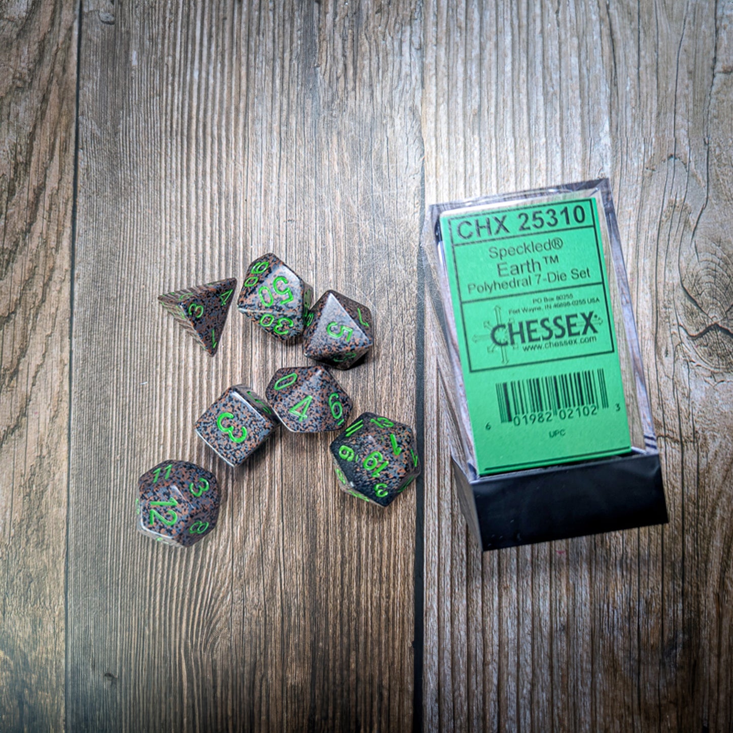 Chessex Speckled Earth 7-Set Dice