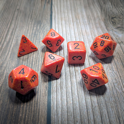 Chessex Speckled Fire 7-Set Dice