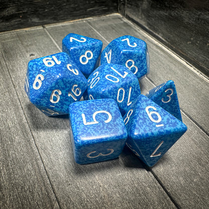 Chessex Speckled Water 7-Set Dice