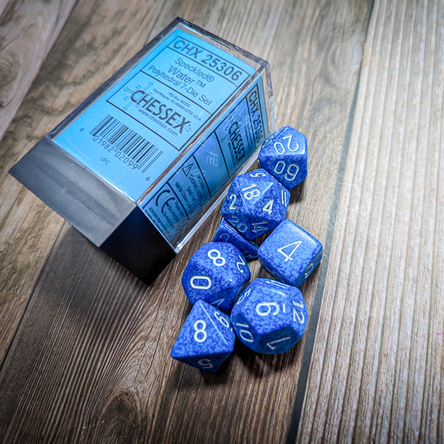 Chessex Speckled Water 7-Set Dice