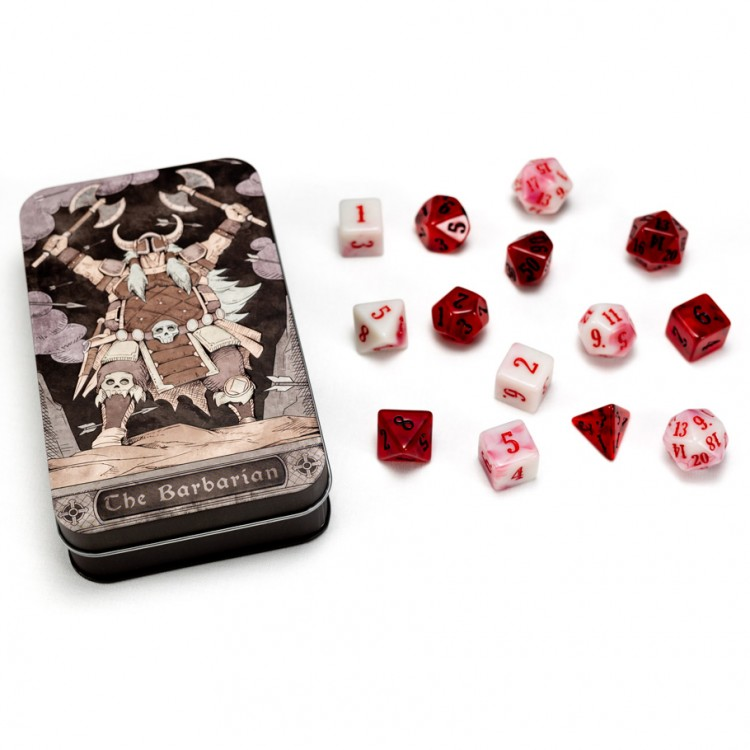 RPG Class Dice Set: Barbarian